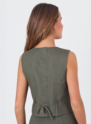 Imagen 2 del producto Vest Lino Rayas Colección Josefa Saez