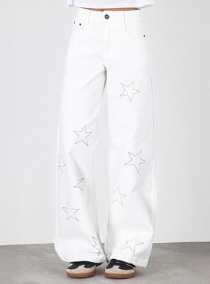 Pantalón Estrellas Bordadas