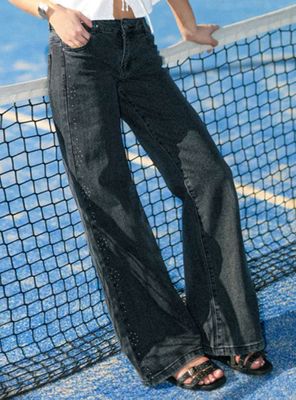 Pantalón Estrellas Tachas Black