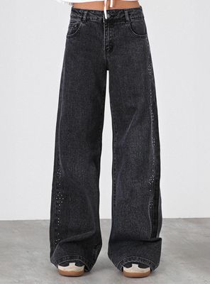 Imagen 2 del producto Pantalón Estrellas Tachas Black