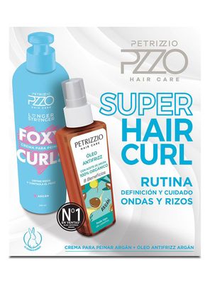 Set Super Hair Curl Crema de Peinar 300 ml + Óleo 100 ml