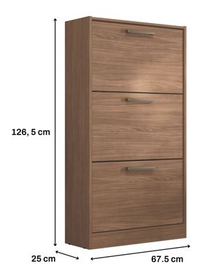 Imagen 2 del producto Zapatera 3 Puertas Jatoba