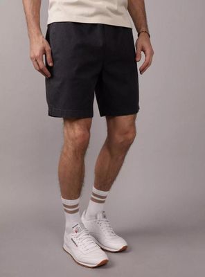 Short AE Trekker Flex Mezcla de Lino 8 Desgastado