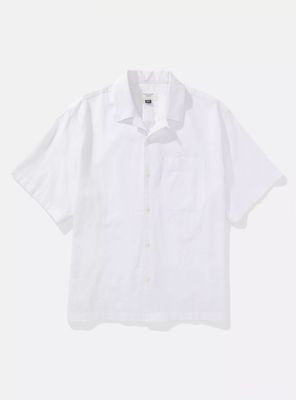 Camisa AE Mezcla Lino con Botones