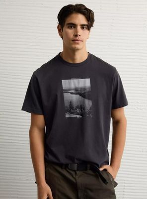 Polera AE Recta con Gráfico Destino