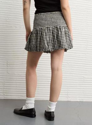 Imagen 2 del producto Falda Abombada Bordada Ae High Waisted con Nido de Abeja