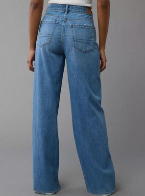 Imagen 2 del producto Jeans Wide Leg Holgado Stretch con Drapeado de Ensueño