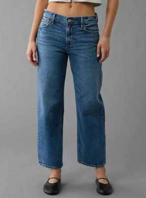 Jeans Ae Stovepipe Crop Stretch Cintura Alta