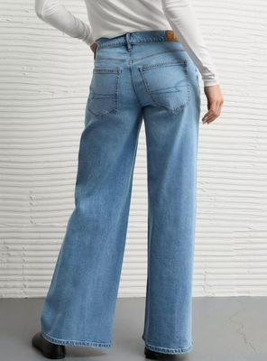 Imagen 2 del producto Jeans Ae Stretch Low-Rise Ultra Wide-Leg con Retazos