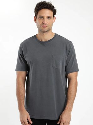 Polera Bolsillo Grafito Algodón Orgánico