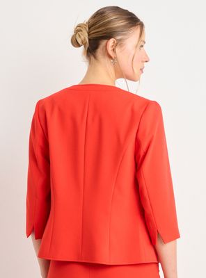 Imagen 2 del producto Blazer Liso con Solapa y sin Cuello Manga Regular