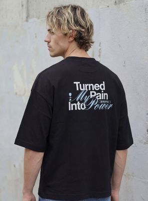 Imagen 2 del producto Polera Boxy Frase Back Print