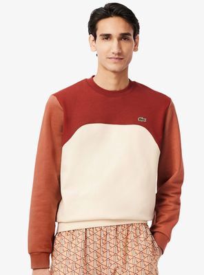 Poleron Lacoste Rojo Hombre Sudadera De Piqué Roland Garros