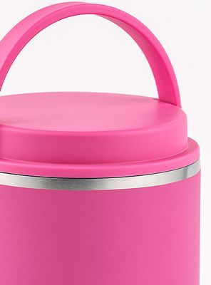 Imagen 2 del producto Termo para Comida con Asa Rosa Acero Inoxidable 739 ml