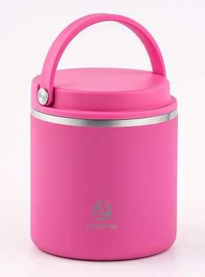Termo para Comida con Asa Rosa Acero Inoxidable 739 ml