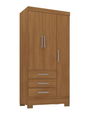 Clóset 3 Puertas 3 Cajones Canela