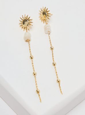 Imagen 2 del producto Aros Sol Largos Tiare Colaboración María Pombo