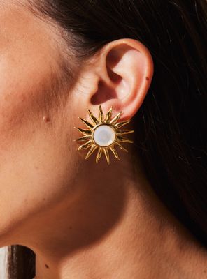 Aros Sol y Nácar Tiare Colaboración María Pombo