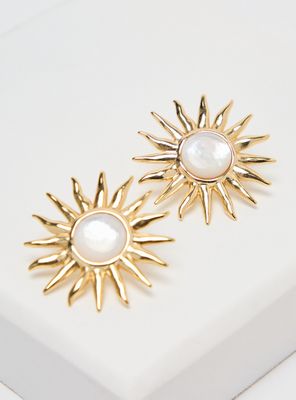 Imagen 2 del producto Aros Sol y Nácar Tiare Colaboración María Pombo