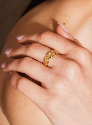 Anillo Ajustable Caracolas Tiare S Colaboración María Pombo