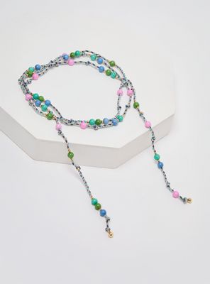 Imagen 2 del producto Collar Largo Perlas Azul Tiare Colaboración María Pombo