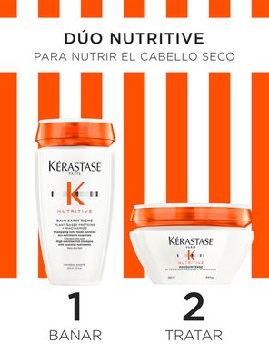 Imagen 2 del producto Shampoo Bain Satin Riche 250ml + Máscara Masquintense 200ml