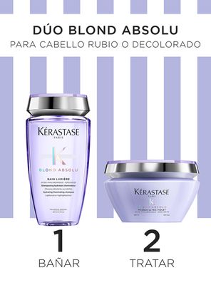 Imagen 2 del producto Shampoo Bain Lumière 250ml + Máscara Masque Ultra-Violet 200ml