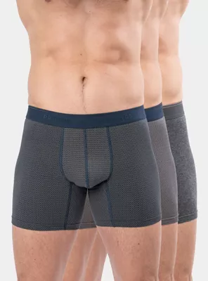 Pack 3 Boxer Medio Algodón Unicolor