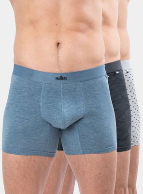 Pack 3 Bóxers Medio Algodón