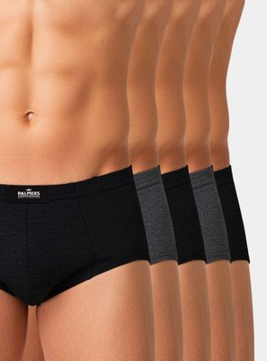 Pack 5 Slip Algodón Elástico Recubierto