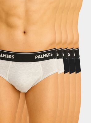 Pack 5 Slip Algodón Elástico Visible