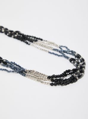 Imagen 2 del producto Collar con Cuentas Facetadas en Contraste