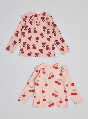 Imagen 2 del producto Polera con Full Estampado y Vuelo en el Hombro