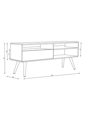 Imagen 2 del producto Rack TV 60' 1 Puerta + 2 Repisas