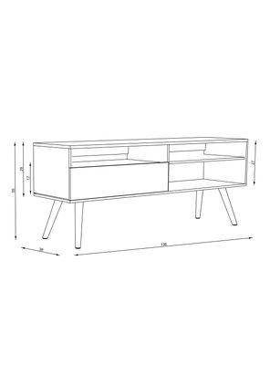 Imagen 2 del producto Rack TV 60' Puerta Abatible 2 Repisas