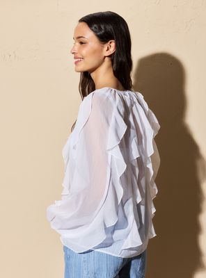 Imagen 2 del producto Blusa Manga Globo con Vuelos