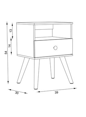 Imagen 2 del producto Velador 1 Cajón y 1 Repisa