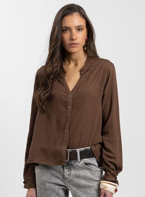 Blusa Elena Café