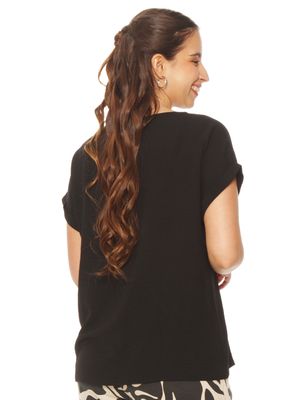 Imagen 2 del producto Blusa Sólido Escote Redondo