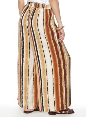 Imagen 2 del producto Pantalón Wide Leg Estampado Tiro Alto Pretina 53P