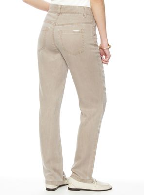 Imagen 2 del producto Pantalón Recto Lyocell Tiro Alto Pretina Básica 1 Botón