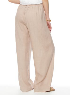 Imagen 2 del producto Pantalón Lino Wide Leg Tiro Alto con Botones