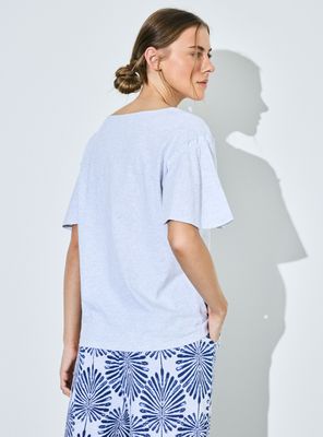 Imagen 2 del producto Pijama Polera con Vuelos Pant Estampado