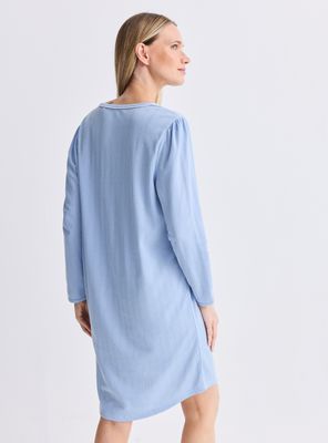 Imagen 2 del producto Camisa de Dormir Lisa con Detalle Broderie