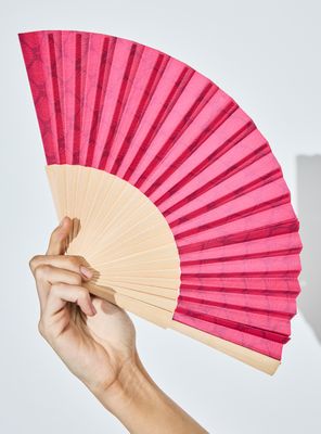 Imagen 2 del producto Abanico Estampado Papel y Madera