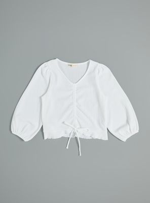 Imagen 2 del producto Blusa Manga Globo con Recogido Frontal