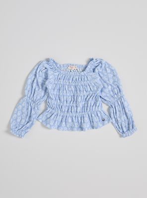 Imagen 2 del producto Polera Crepé Full Estampado Aplicación Elásticos