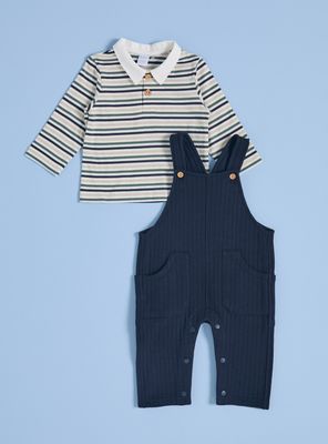 Imagen 1 del producto Conjunto Jardinera con Polera Rayas