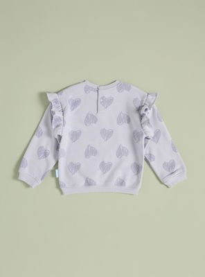 Imagen 2 del producto Polerón con Vuelos Estampado Corazones Bluey y Bingo