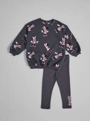 Conjunto Polerón y Calza Minnie Mouse Rosado